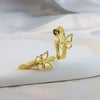 1 Pair IG Style Fairy Style Nordic Style Butterfly Plating Inlay Copper Zircon 18K Gold Plated Ear Studs