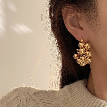 1 Pair Ig Style French Style Commute C Shape Plating Copper Gold Plated Silver Plated Earrings