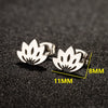 1 Pair IG Style French Style Korean Style Leaves Deer Polishing Plating 304 Stainless Steel 18K Gold Plated Ear Studs