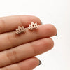 1 Pair IG Style French Style Korean Style Leaves Deer Polishing Plating 304 Stainless Steel 18K Gold Plated Ear Studs