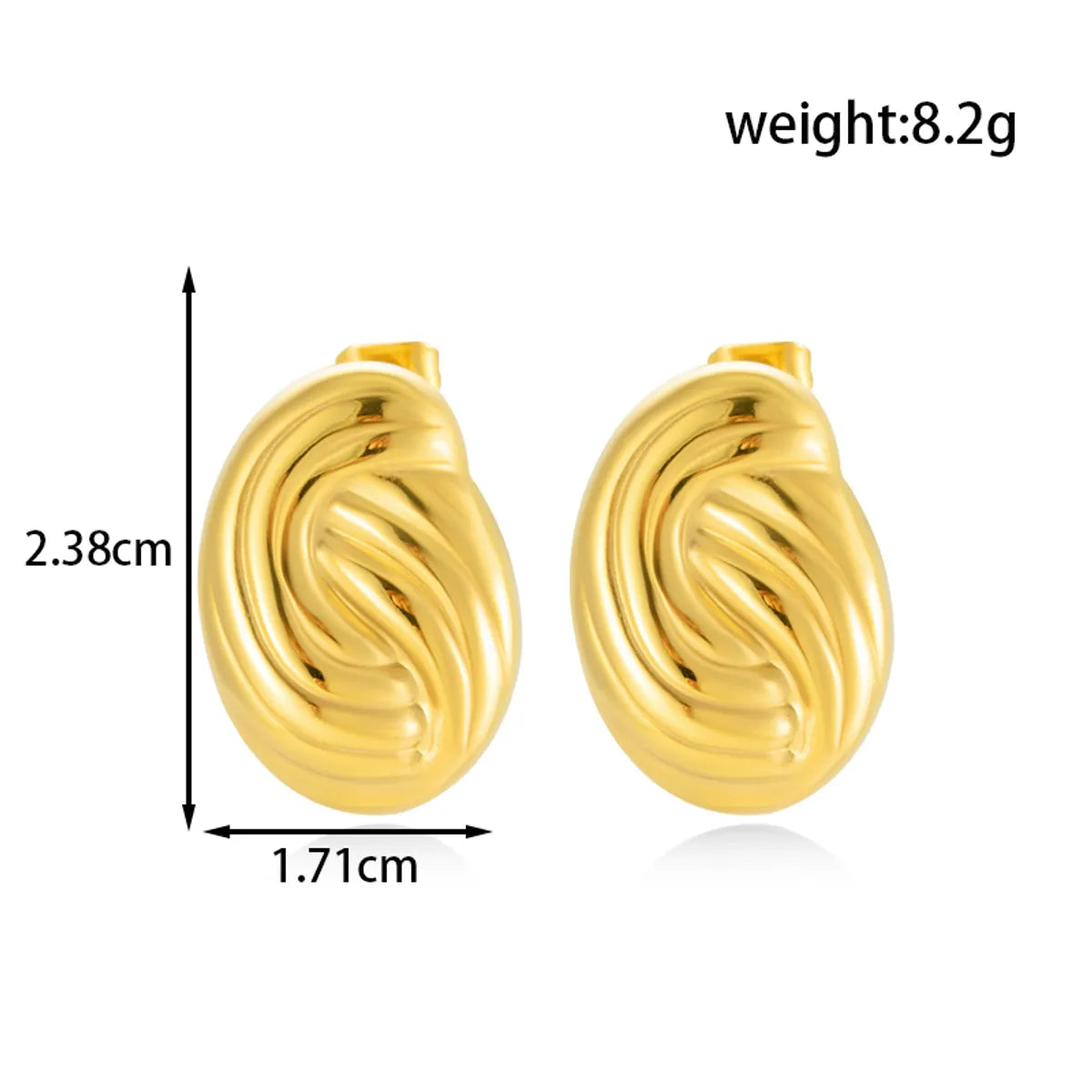 1 Pair IG Style French Style Simple Style Geometric Round Heart Shape Inlay 304 Stainless Steel Natural Stone Ear Studs