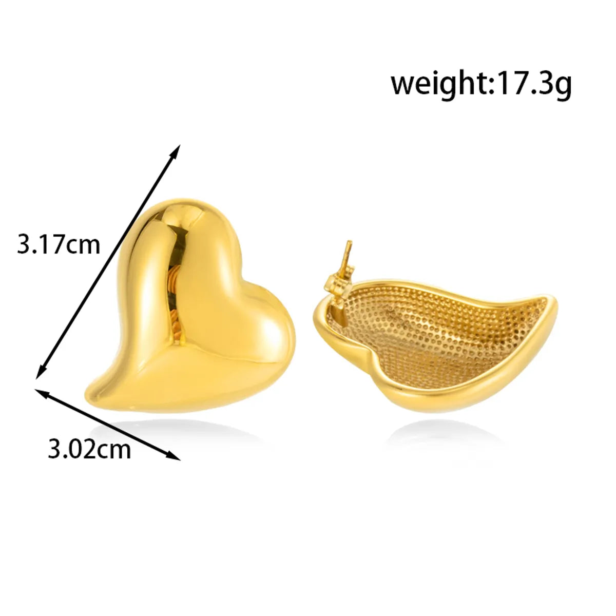 1 Pair IG Style French Style Simple Style Geometric Round Heart Shape Inlay 304 Stainless Steel Natural Stone Ear Studs