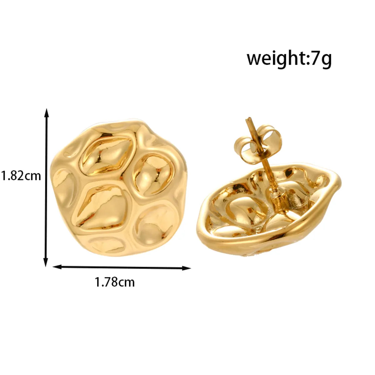 1 Pair IG Style French Style Simple Style Geometric Water Droplets Heart Shape 304 Stainless Steel Drop Earrings Ear Studs