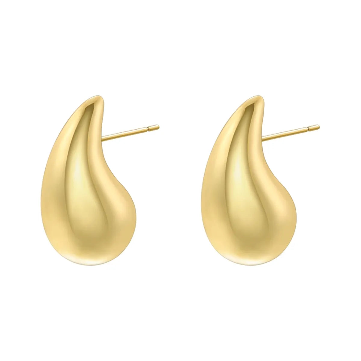 1 Pair Ig Style French Style Water Droplets Plating Alloy 18k Gold Plated Ear Studs