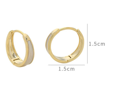 1 Pair IG Style Geometric Irregular Plating Copper Hoop Earrings