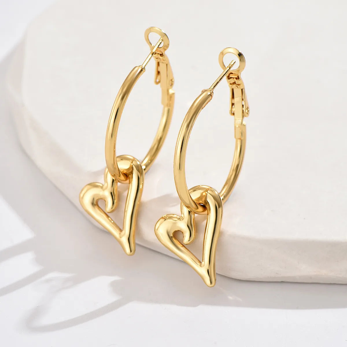 1 Pair Ig Style Geometric Plating Stainless Steel 18k Gold Plated Earrings