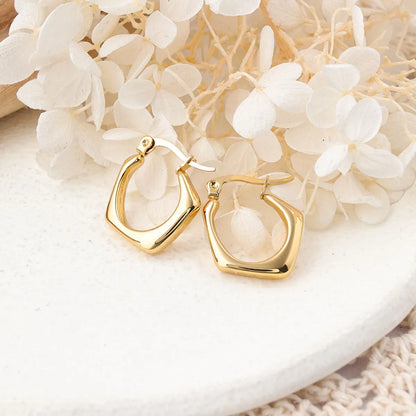 1 Pair Ig Style Geometric Plating Stainless Steel Earrings