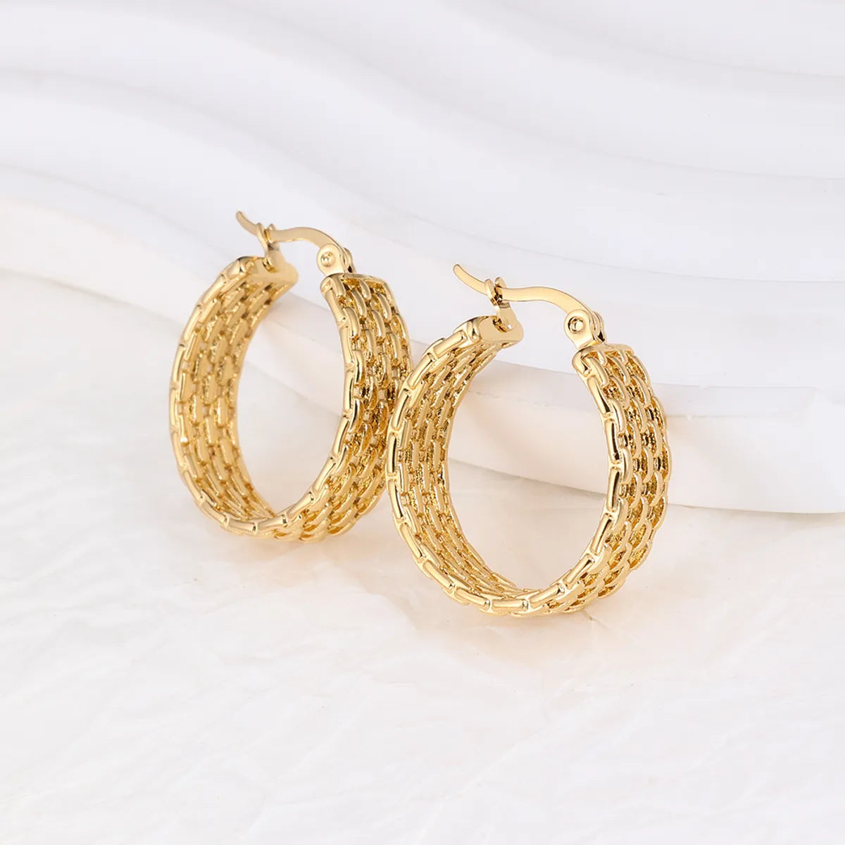 1 Pair IG Style Geometric Plating Stainless Steel Earrings