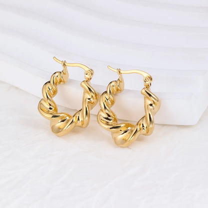 1 Pair IG Style Geometric Plating Stainless Steel Earrings