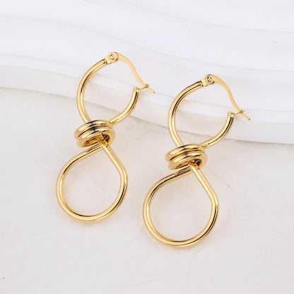 1 Pair IG Style Geometric Plating Stainless Steel Earrings