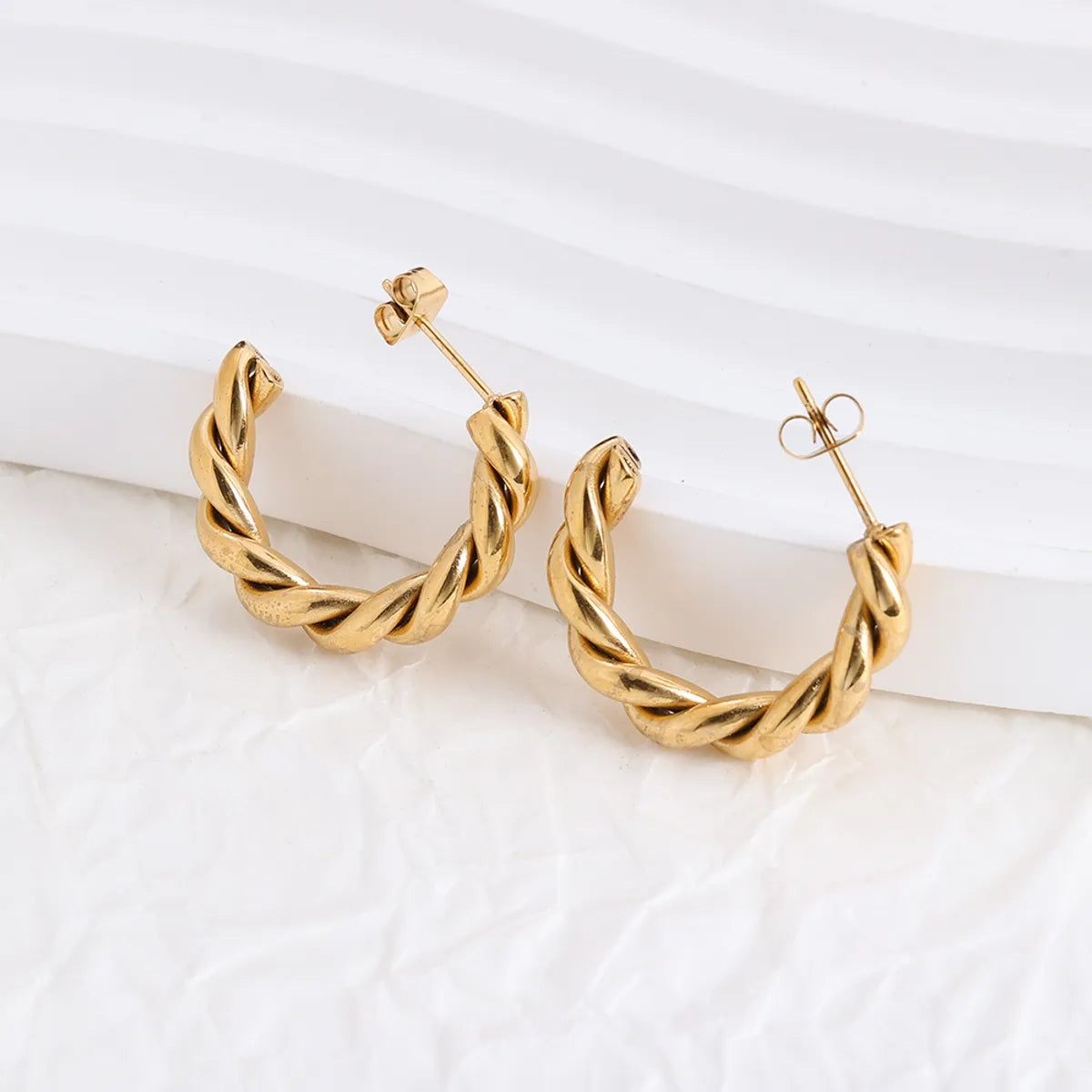 1 Pair IG Style Geometric Plating Stainless Steel Earrings