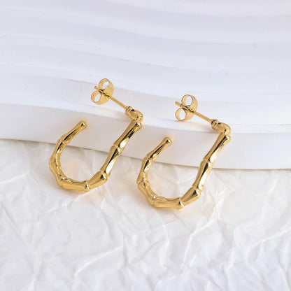 1 Pair IG Style Geometric Plating Stainless Steel Earrings