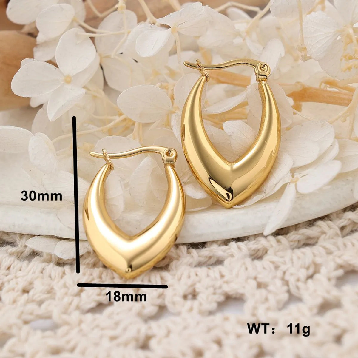 1 Pair IG Style Geometric Plating Stainless Steel Earrings