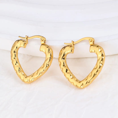 1 Pair IG Style Geometric Plating Stainless Steel Hoop Earrings