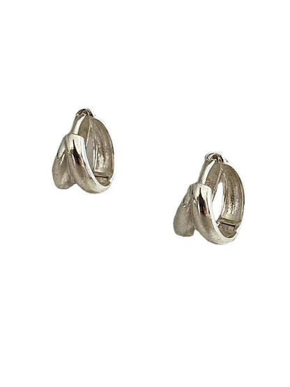 1 Pair Ig Style Geometric Plating Sterling Silver Earrings