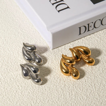 1 Pair Ig Style Geometric Stainless Steel 18k Gold Plated Ear Studs