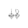 1 Pair IG Style Heart Shape Plating 304 Stainless Steel 18K Gold Plated Drop Earrings