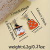 1 Pair IG Style Hip-Hop Funny Pumpkin Ghost Skull Alloy Drop Earrings