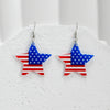 1 Pair IG Style Hip-Hop National Flag Letter Eagle Arylic Drop Earrings