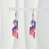 1 Pair IG Style Hip-Hop National Flag Letter Eagle Arylic Drop Earrings