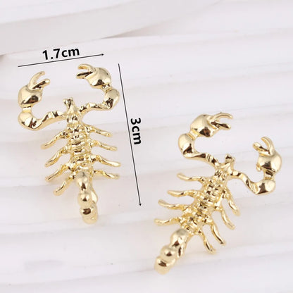 1 Pair IG Style Hip-Hop Scorpion Zinc Alloy Ear Studs