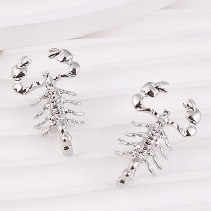 1 Pair IG Style Hip-Hop Scorpion Zinc Alloy Ear Studs