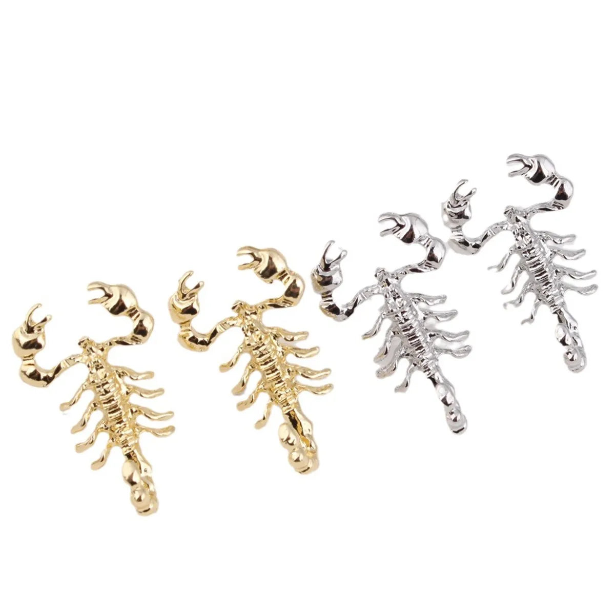 1 Pair IG Style Hip-Hop Scorpion Zinc Alloy Ear Studs