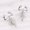 1 Pair IG Style Hip-Hop Scorpion Zinc Alloy Ear Studs