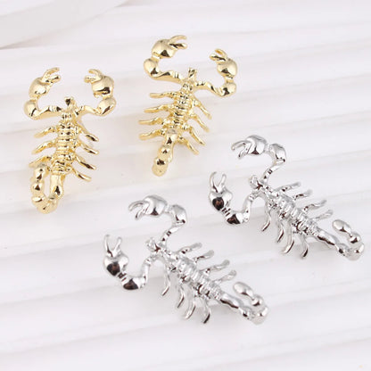 1 Pair IG Style Hip-Hop Scorpion Zinc Alloy Ear Studs