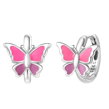 1 Pair IG Style Korean Style Dragonfly Butterfly Plating Sterling Silver Earrings Ear Studs