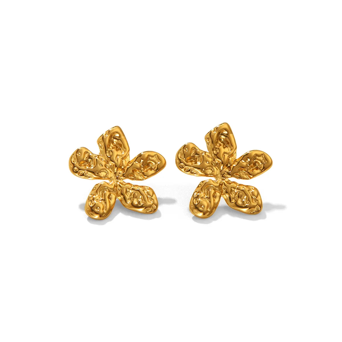 1 Pair IG Style Marine Style Modern Style Irregular Irregular Plating 304 Stainless Steel 316 Stainless Steel  18K Gold Plated Ear Studs