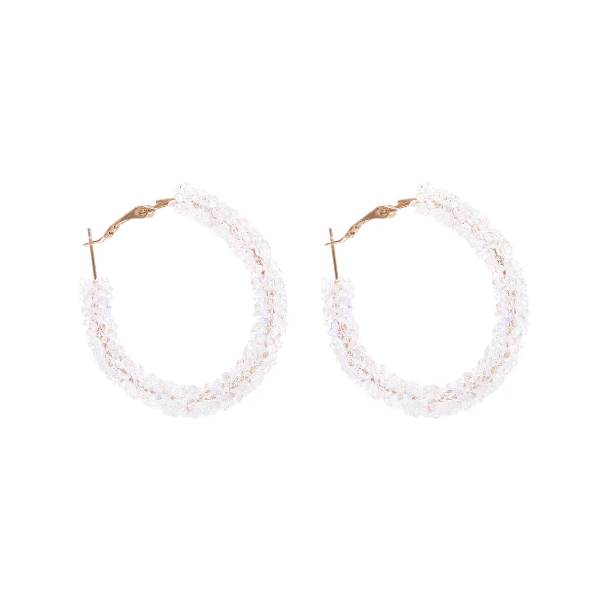 1 Pair IG Style Modern Style Classic Style Circle Resin Hoop Earrings