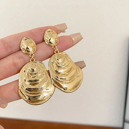 1 Pair IG Style Modern Style Classic Style Geometric Plating Alloy Drop Earrings