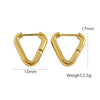 1 Pair IG Style Modern Style Simple Style Geometric 304 Stainless Steel 14K Gold Plated Earrings