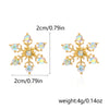 1 Pair IG Style Nordic Style Cartoon Character Christmas Tree Snowflake Enamel Zinc Alloy Drop Earrings Ear Studs