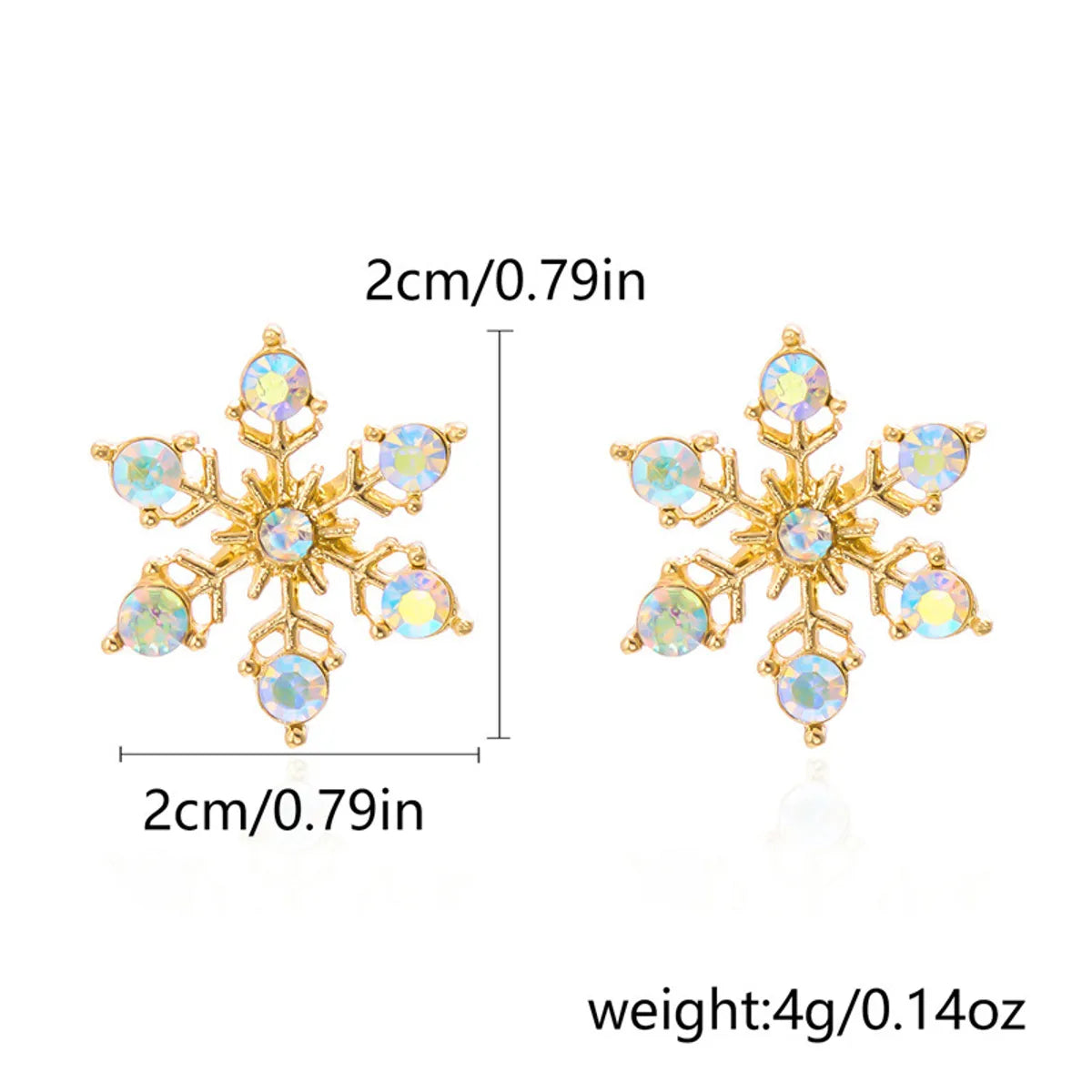 1 Pair IG Style Nordic Style Cartoon Character Christmas Tree Snowflake Enamel Zinc Alloy Drop Earrings Ear Studs