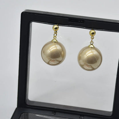 1 Pair IG Style Retro Modern Style Geometric Ball Alloy Drop Earrings