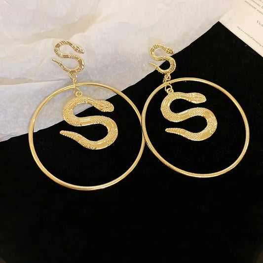 1 Pair IG Style Retro Snake Alloy Drop Earrings