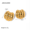 1 Pair IG Style Simple Style Banana Plating 316 Stainless Steel  Ear Studs