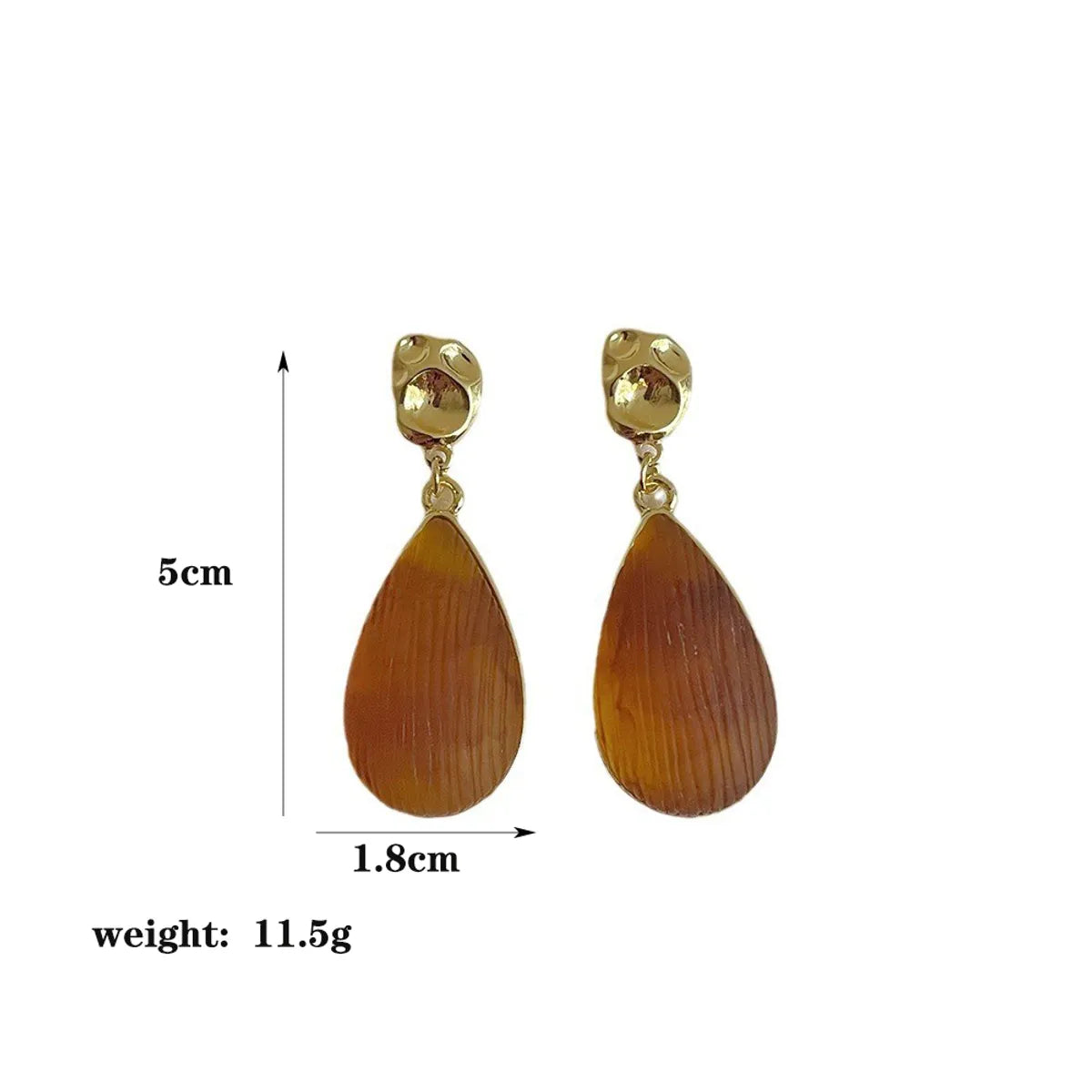 1 Pair IG Style Simple Style Classic Style Water Droplets Arylic Alloy Drop Earrings