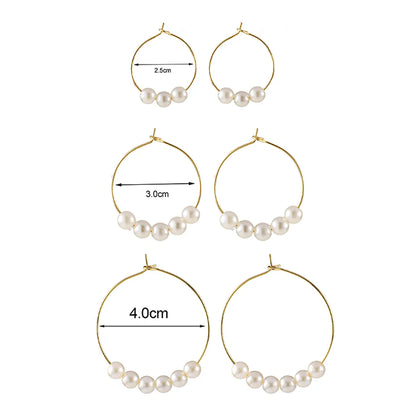 1 Pair Ig Style Simple Style Color Block Plating Copper 18k Gold Plated Hoop Earrings