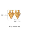 1 Pair IG Style Simple Style Geometric Plating 304 Stainless Steel 14K Gold Plated Earrings