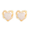 1 Pair Ig Style Simple Style Heart Shape Alloy Ear Studs