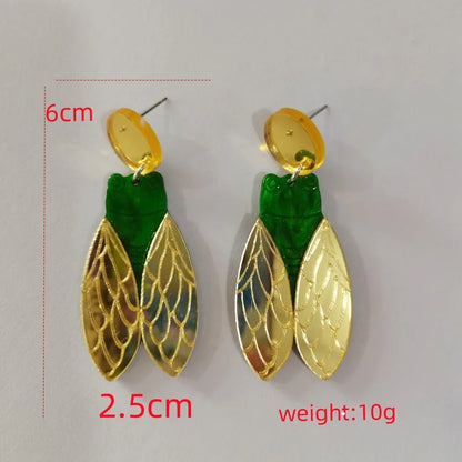 1 Pair Ig Style Simple Style Insect Arylic Drop Earrings