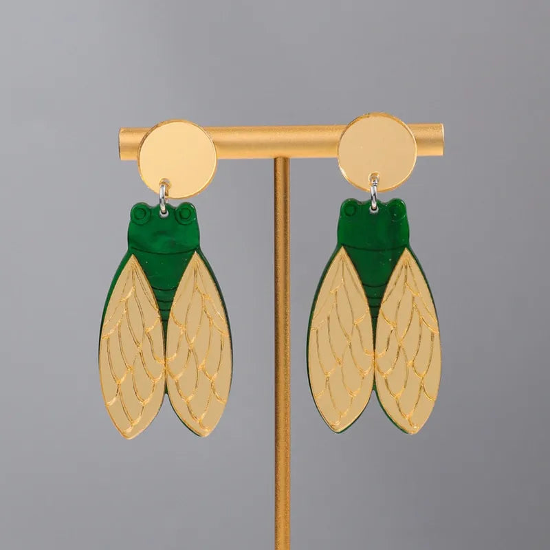 1 Pair Ig Style Simple Style Insect Arylic Drop Earrings