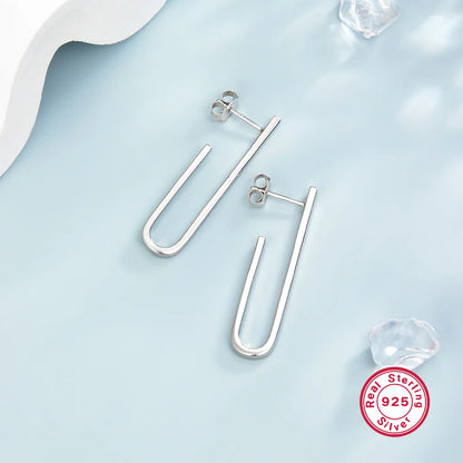 1 Pair Ig Style Simple Style Solid Color Plating Sterling Silver Ear Studs