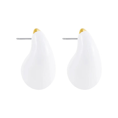 1 Pair Ig Style Simple Style Water Droplets Plastic Ear Studs