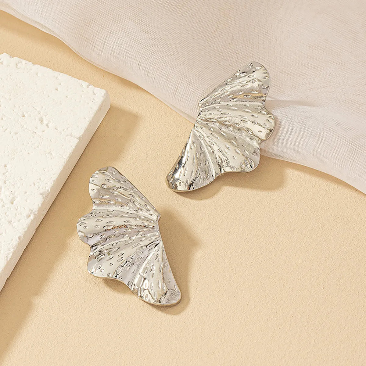 1 Pair Ig Style Simple Style Wings Butterfly Plating Alloy Ear Studs