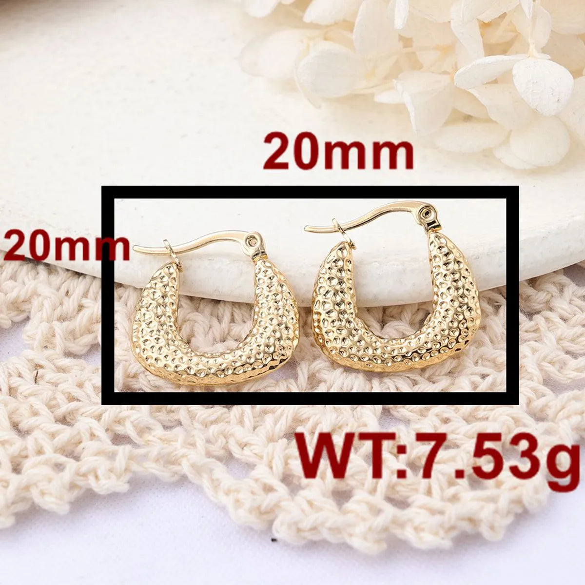 1 Pair Ig Style Solid Color Plating Stainless Steel Earrings