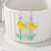 1 Pair IG Style Sweet Flower Alloy Drop Earrings